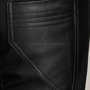 Pantalón de cuero para hombre más vendido a precio económico, pantalón de cuero recién llegado, pantalón de cuero genuino para hombre - Product Image 6