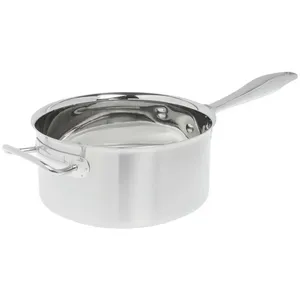 Durable Eco-friendly Stainless Steel <b>Sauce</b> <b>Pan</b> Comfortable Handle Ideal for Cooking Soups <b>Sauces</b> Curries and More - Product Image 3