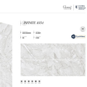 กระเบื้องพอร์ซเลนแบบมันเงา รุ่นใหม่ ทันสมัย ขนาด 800x1600 1200x1800 750x1500 มม. กระเบื้องโมเดิร์นสำหรับห้องนั่งเล่น ห้องครัว ห้องน้ำ - Product Image 1