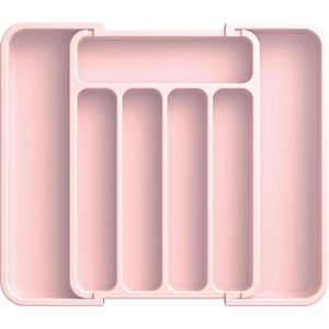 Organisateur de couverts ajustable et extensible pour tiroir de cuisine, pour fourchettes et couteaux, organisateur de tiroir multifonctionnel - Product Image 1