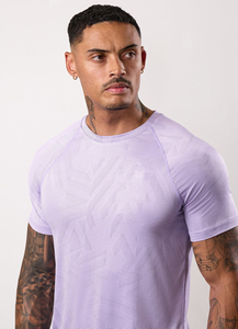 T-shirt de sport pour homme à séchage rapide, personnalisé avec logo imprimé par sublimation, en polyester tricoté, lettres brodées, tee-shirt pas cher - Product Image 3