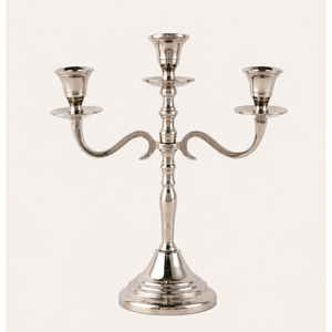 Vintage <b>Brass</b> Candelabra 3-Light Candle <b>Holder</b> Wholesale Luxury Metal <b>Candlestick</b> Table Centerpiece for Wedding and Hotel Decor - Product Image 3
