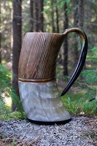 Taza de cerveza de cuerno de búfalo hecha a mano Natural de alta calidad, cuerno de beber vikingo sostenible, fiestas, precio atractivo pulido - Product Image 4