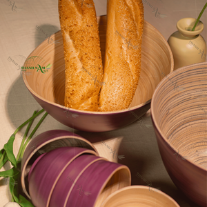 Assiette en bambou naturel écologique Vaisselle durable et élégante pour les maisons modernes, les restaurants et les occasions spéciales - Product Image 6