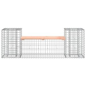 Banc de jardin en bois massif Douglas avec jardinières moyennes, ensemble de meubles de patio - Product Image 3