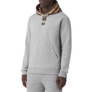 Sudadera con Capucha Gris para Hombre, Camuflaje, Sin Forro, Corte Holgado, Informal, para Invierno, con Bolsillo Frontal, 100% Algodón Tejido - Product Image 3
