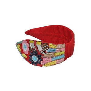 Bandeau pour bébé fille tendance et luxueux, personnalisé, en tissu léger et durable, fabriqué en Inde, à bas prix - Product Image 2