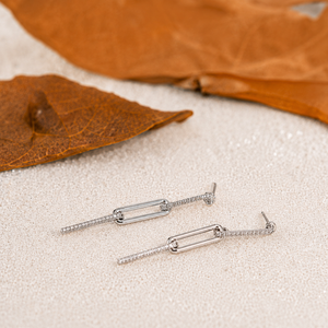 ต่างหูเพชรทรงหยดน้ำแบบคลิปหนีบกระดาษทอง 14k - เพชรเพาะเลี้ยงทรงกลมเจียระไนแบบเหลี่ยมบริลเลียนท์ สไตล์โบฮีเมียน ได้รับการรับรองจาก IGI - Product Image 1