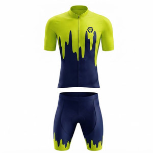 Ensemble maillot et short de cyclisme pour homme, uniforme de cyclisme haut de gamme, tissu à séchage rapide pour la course, le tourisme et les sports de plein air - Product Image 1