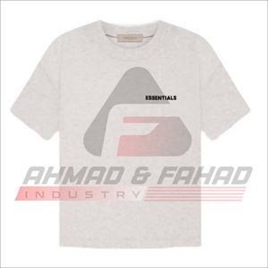 Camiseta de algodón de manga corta para hombre Essentials con estampado geométrico, cuello redondo, informal, corte regular, para verano - Product Image 1