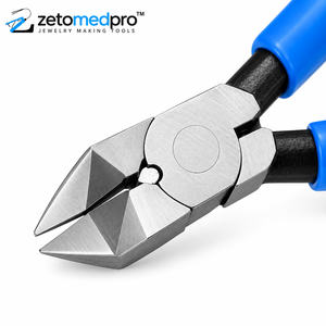 Alicates de Corte Inclinados de 6 Pulgadas, Cortadores de Alambre de Precisión con Mandíbula Angulada, Herramienta Ligera de Acero Inoxidable para Joyería ZetomedPro - Product Image 4
