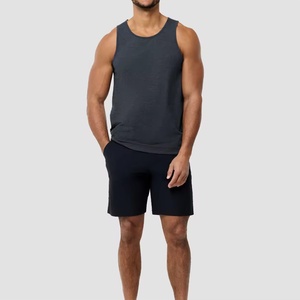 Custom Logo Cotton <b>Mens</b> Workout Summer Breathable Embroidery Tank Tops Fitness Heavyweight <b>Mens</b> Ribbed Tank Top <b>Singlets</b> - Product Image 4