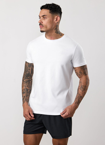 Camisetas al por mayor 100% algodón, cuello redondo, personalizadas con estampado puff, camisetas en blanco de alta calidad para hombre. - Product Image 3