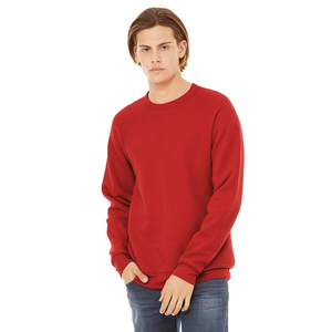 เสื้อสเวตเชิ้ตแขนยาวคอวีทรงปกติสำหรับผู้ชาย สีแดง ผ้าถัก สวมใส่สบายๆ สำหรับฤดูใบไม้ร่วง สีพื้น ผ้าฝ้าย 100% - Product Image 1