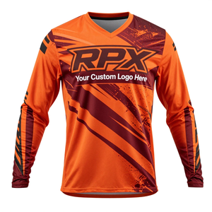 Jersey de Motocross Deportivo de Alta Calidad, Diseño Personalizado por Sublimación, Jersey de Motocross para Carreras de Autos, Talla Grande - Product Image 4