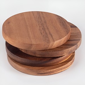 Napperons ronds et carrés en bois de haute qualité, sous-verre, prix bon marché, tasse en bois, vente en gros - Product Image 5