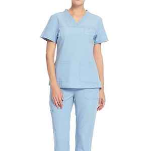 Uniformes de Hospital Más Vendidos, Uniformes Médicos Transpirables de Algodón Orgánico, Conjuntos de Uniformes de Enfermería de Manga Corta en Colores Nuevos para Mujer - Product Image 5