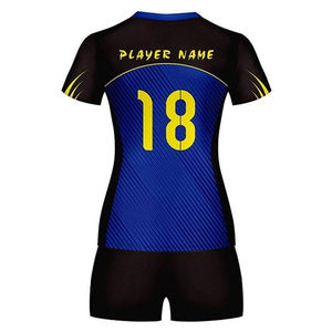 Uniformes Deportivos Personalizados con Logotipo OEM, Conjunto de Camisetas y Pantalones Cortos de Voleibol Sublimados para Equipos en Pakistán - Product Image 3