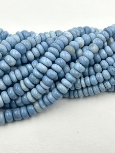 Natural Blue Opal Gemstone <b>Beads</b>, <b>Loose</b> Gemstone <b>Beads</b> Genuine Rondelle Shape <b>Beads</b>, Size 6X11M For Jewelry Making 2026 New <b>Bead</b> - Product Image 3