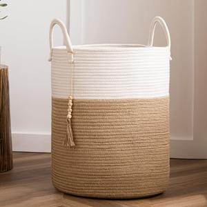 Paniers de rangement de grande qualité en coton et corde de jute pour plantes/chiens, paniers tissés en corde de coton pour enfants – Fournisseur du Bangladesh - Product Image 3