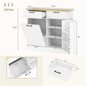 Armadio Moderno per Cucina in Legno e Pannelli, Adatto anche per Guardaroba - Product Image 3