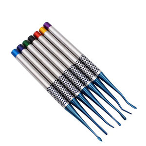 Instrumentos Quirúrgicos Dentales, Juego de 7 Piezas, Elevadores de Raíces para Implantes Dentales, Extractor de Dientes y Huesos, Titanio - Product Image 5