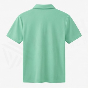 เสื้อโปโลชายลายเรียบ ผ้าโพลีเอสเตอร์ 100% น้ำหนัก 220 กรัม ผ้าถักระบายอากาศดี บริการ OEM ออกแบบโลโก้ด้านหน้า - Product Image 2