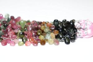 พลอยธรรมชาติรูปลูกแพร์ทัวร์มาลีนหลายเหลี่ยมขนาด8นิ้ว7*9มม. - Product Image 3