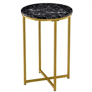 Luxury <b>Round</b> <b>Marble</b> Top Iron Frame Side <b>Table</b> Modern High Quality Living Room Accent <b>Coffee</b> <b>Table</b> Affordable Elegant Home Furnit - Product Image 4