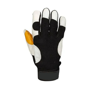 High Performance <b>Synthetic</b> <b>Leather</b> Palm Anti-slip Wear-resistant Safety Mechanic Glove For Construction Industrial Neoprene Cuff - Product Image 3