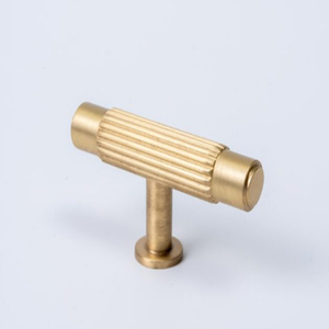 T <b>Brass</b> Cabinet <b>Knob</b> Minimalist <b>Brass</b> Cabinet <b>Knobs</b> T Furniture Metal Handles - Product Image 3