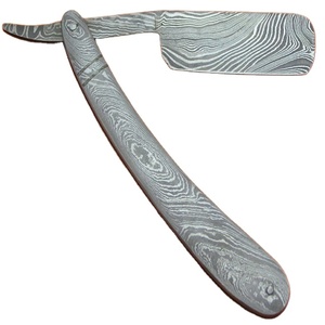 Belleza instrumento maquinilla de afeitar Damasco hoja recta Damasco de navaja de afeitar de seguridad mejor calidad de acero inoxidable CE aprobado - Product Image 1