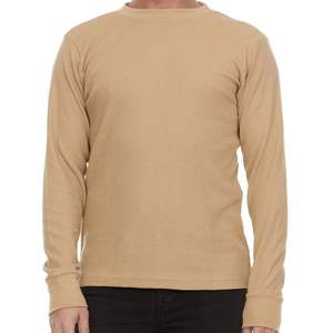 Custom Melange Long Sleeve Thermal T Shirt Premium Cotton OEM Apparel Manufacturer Private Label Wholesale Clothing - Product Image 6