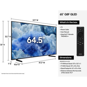 Top Rated Sams Q8F 65" 4K HDR Smart OLED Google TV Android Quad-Core Curved Screen DVB-T2 Black Cabinet Hotel TV - Product Image 3