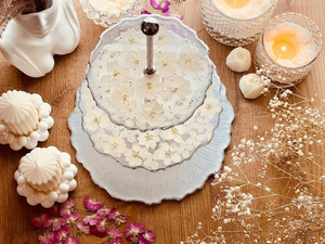 Soporte para Pasteles de Resina de Alta Calidad con Base Resistente, Soporte Profesional para Exhibición de Postres para Panadería, Cafetería y Catering - Product Image 2