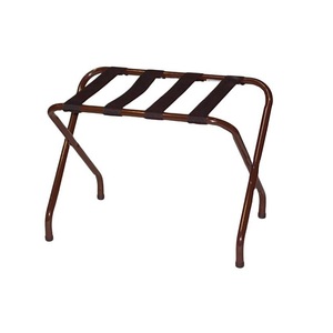 Portaequipajes Plegable de Diseño Superior en Color Marrón Metálico, Estante de Almacenamiento de Equipaje para Uso en el Hogar y Hoteles - Product Image 1