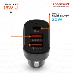 ROADPOWER (RP-MC-163) เครื่องชาร์จในรถยนต์แบบเร็ว 38W พร้อม 3 พอร์ต รองรับการใช้งานทั่วไป และมีระบบป้องกันกระแสเกินในตัว - Product Image 2