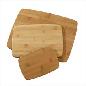 Ensemble de 3 grandes planches à découper en bambou avec poignée et rainure pour les jus, planches à découper en bois bio pour la préparation culinaire - Product Image 3