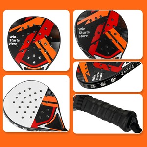 Raqueta de Pádel de Fibra de Carbono con Espuma EVA Suave para Adultos, Raqueta de Tenis Profesional para Entrenamiento con Acabado Arena y Forma de Diamante - Product Image 5