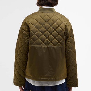 Blouson bomber matelassé imprimé à fermeture éclair de haute qualité pour femme, collection hiver, personnalisable, respirant, imperméable, écologique - Product Image 2