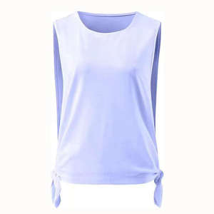 Camiseta sin mangas de alta elasticidad para mujer, estilo casual, moda Y2K, top corto estético para mujer, proveedor mayorista - Product Image 6