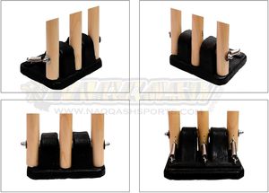 Juego de Wickets de Cricket Jumbo con Base Metálica para Colocación en Múltiples Superficies, por Naqqash Sports - Product Image 2