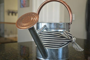 Galvanized Watering Can Premium Quality with Copper Finished Handle Perfect for Outdoor Use Durable Stylish <b>Garden</b> <b>Tool</b> - Product Image 3