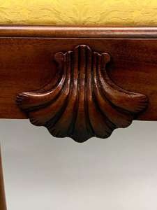 Sillón Antiguo de Madera de Caoba Tallada Estilo Chippendale - Product Image 6