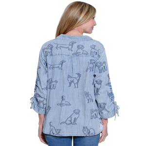 Blusa de Moda Casual con Cuello Camisero, Color Blanco, Manga Larga, con Botones, para Mujer - Product Image 6