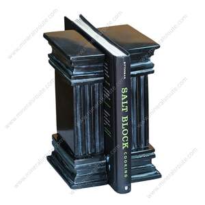 Sujetalibros de Mármol Natural Negro Jet, Totalmente Hechos a Medida y Grabados, Diseño Moderno para Decoración y Regalos - Product Image 3