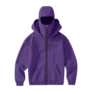Sudadera con Capucha Personalizada para Hombre, 100% Algodón, para Impresión, con Cierre, Gruesa, para Invierno, con Estampado Personalizado de Alta Calidad - Product Image 4