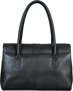 Nuevo Bolso de Mano de Cuero Genuino con Cierre de Hebilla, Bolso Tote Clásico para Uso Diario de Mujer, Color Negro, de Proveedor Indio - Product Image 2