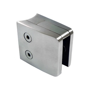 ALLWIN Stainless Steel 304/316 5570TR Security Plate Square Edge Glass Clamp Polished Surface Standard INCH Metric Measurement - Product Image 1