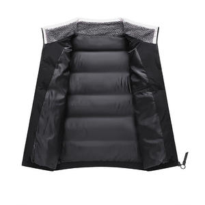 Hot Selling Casual Fleece Square Collar Breathable Quilted Coat <b>Utility</b> Plain Winter Puffer <b>Jacket</b> with Front Logo for <b>Men</b> - Product Image 2